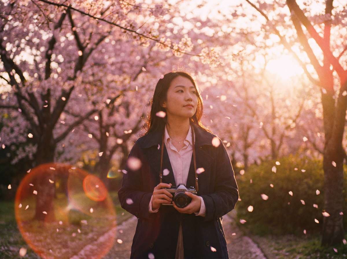 抖音揭秘原创短片樱花季的约定视频演示