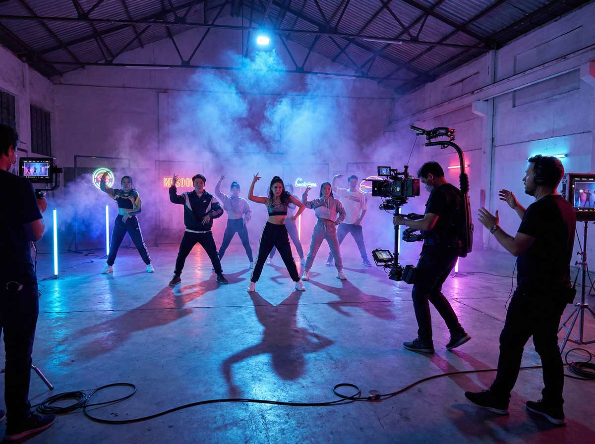 抖音揭秘舞蹈MV星光舞台幕后花絮视频教程